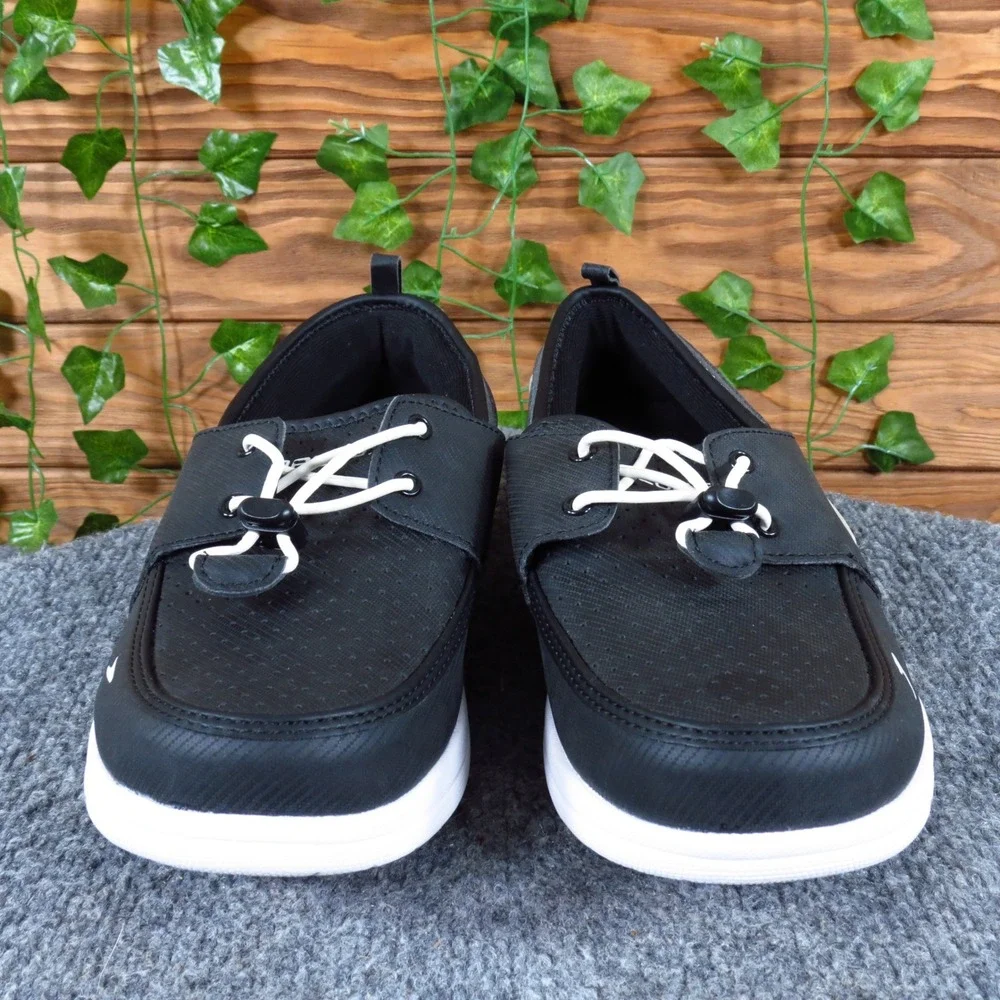 Speedo Port Women Water Boat Shoe Size 10 Aquatic Performance Black Synthetic‎